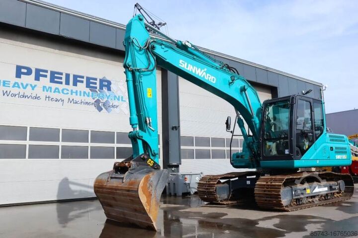 Rupsgraafmachine Sunward SWE155F CE certification, Diesel, Digging depth: 5