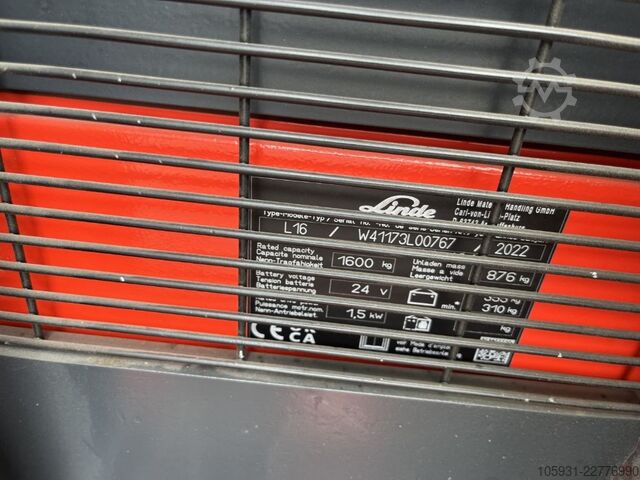 Apilador peatonal Linde L16