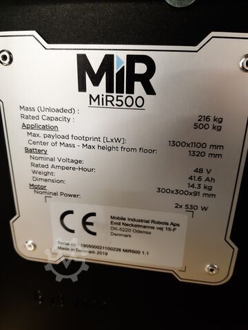 Industrirobot MiR MiR500 EU pallet lift