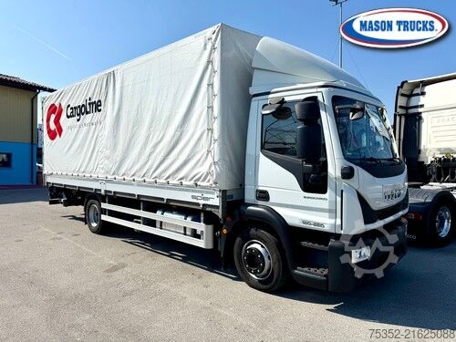 Flatbed truck with tarp Iveco Eurocargo 120-250P