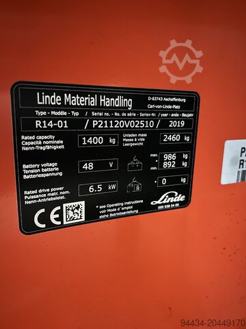 Doprete do kamiona Linde R14-01