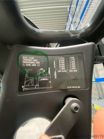 Doprete do kamiona Linde R14-01