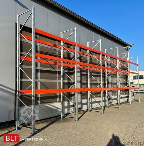 Heavy-duty shelf ca. 14 lfm. Palettenregale H: 500cm Fachlast: 4500 kg , 60 Palettenplätze