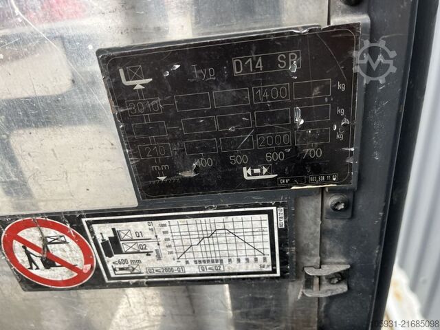 Stand-on stacker Linde D14SP