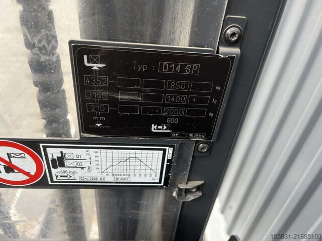 Stand-on stacker Linde D14SP
