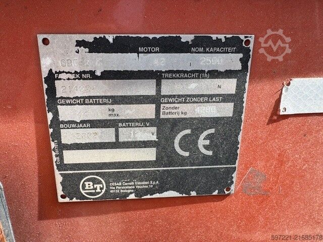 LPG gaffeltrucks BT CBG 2.5