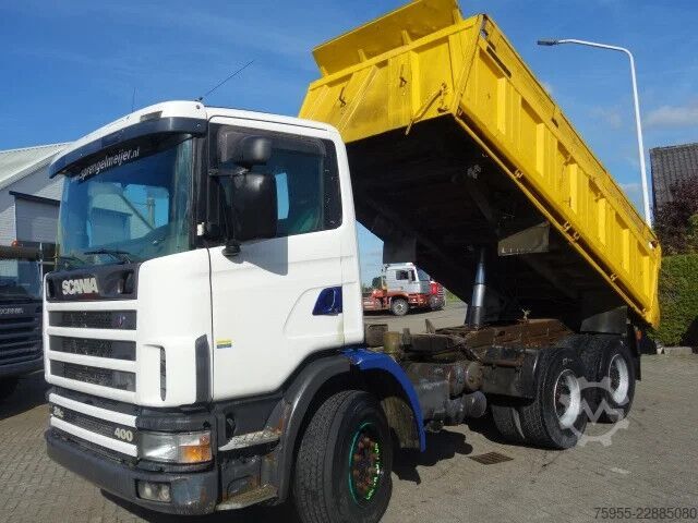Ανατρεπόμενο φορτηγό Scania 124 420 manual fuelpump