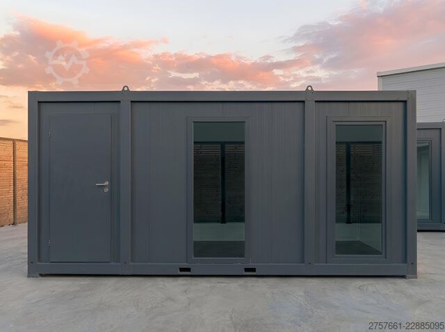 Δοχείο γραφείου Bürocontainer / Wohncontainer / Baucontainer Modell ANTHRAZIT