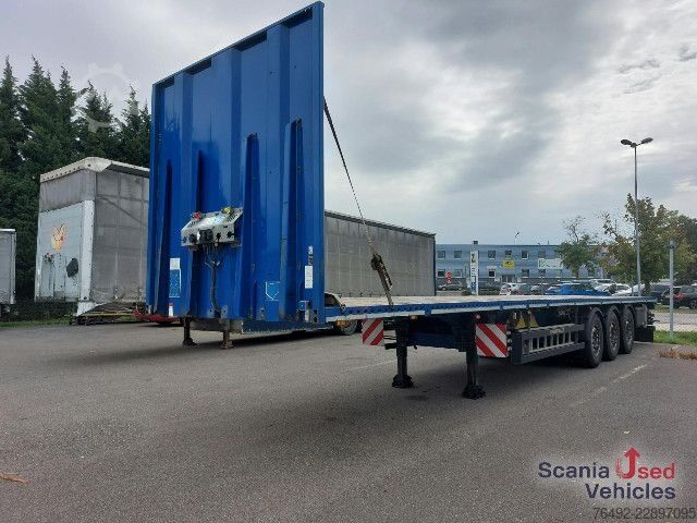 Åben sættevogn Schwarzmüller S1 Pritsche 4,0 m ausziehbar + Ladungsträger 1,5