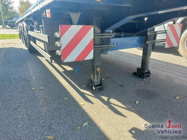 Åben sættevogn Schwarzmüller S1 Pritsche 4,0 m ausziehbar + Ladungsträger 1,5