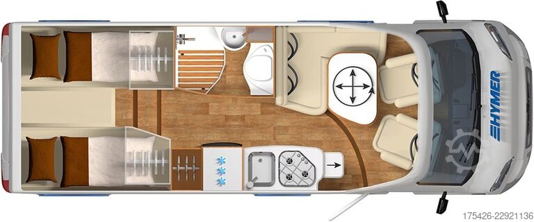 Halvintegrerad husbil HYMER/ERIBA Exsis-t 588 *Komfort-Line Paket*SAT + TV*