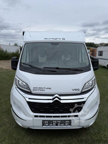 Half-integraal camper SUNLIGHT Adventure V 66 sehr gepflegt, SAT/TV, Rfk, Alu?