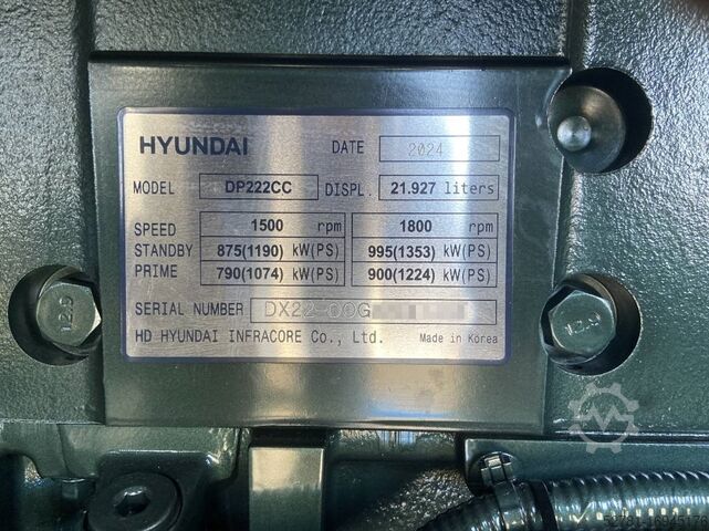 Aggregeret Doosan DP222CC - 1000 kVA Generator - DPX-21068