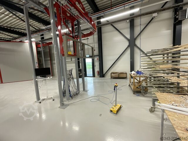 Installation de pulvérisation pour fenêtres Finiture automatic painting line for windows