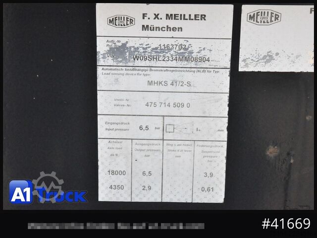 Kipper Auflieger MEILLER MHKS41,Stahl, Kippmulde, 2-Achs,