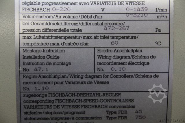 Radiale ventilator Fischbach SD5-640/E351-4