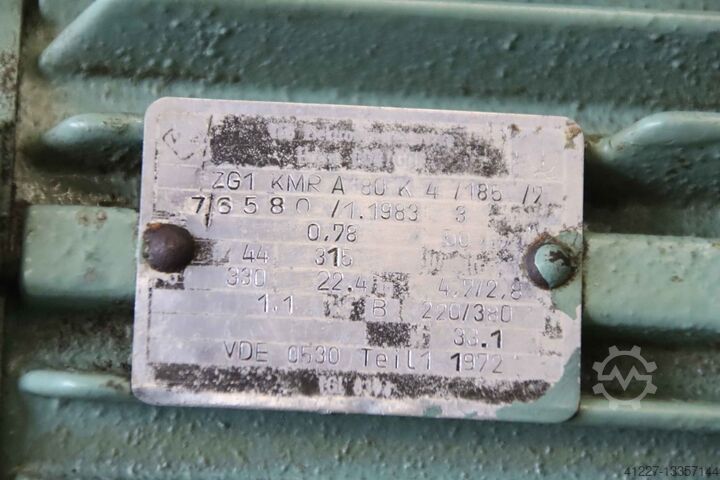 Geared motor 1.1 kW 330 rpm VEM** ZG1 KMR A 80 K 4