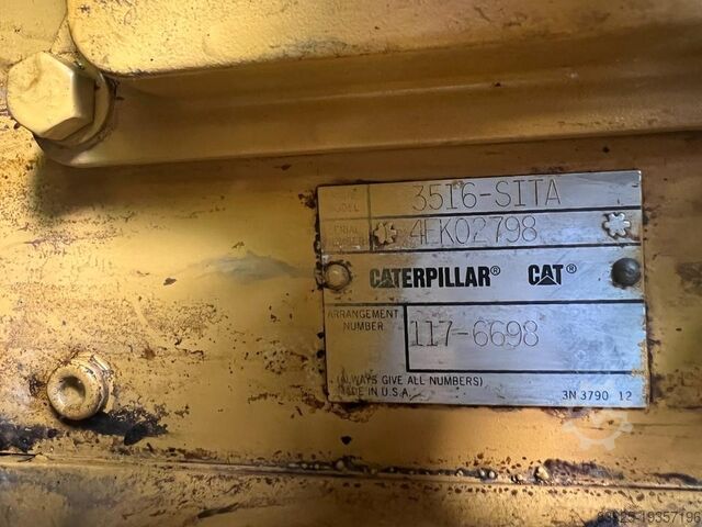 Emergency generator Stromaggregat Caterpillar gas 3516 Notstromaggregat Cat 1300 KVA