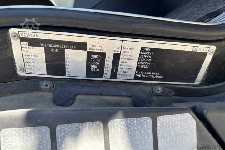 Sklápěcí nákladní automobil Scania P410 6x4 UT / Swiss-Vehicle