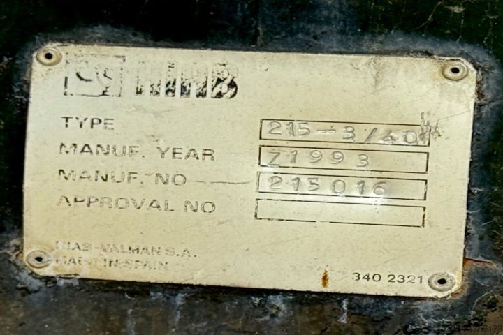 Grua montada em camião  215-3/40 für Hakengerät & BDF Twistlock