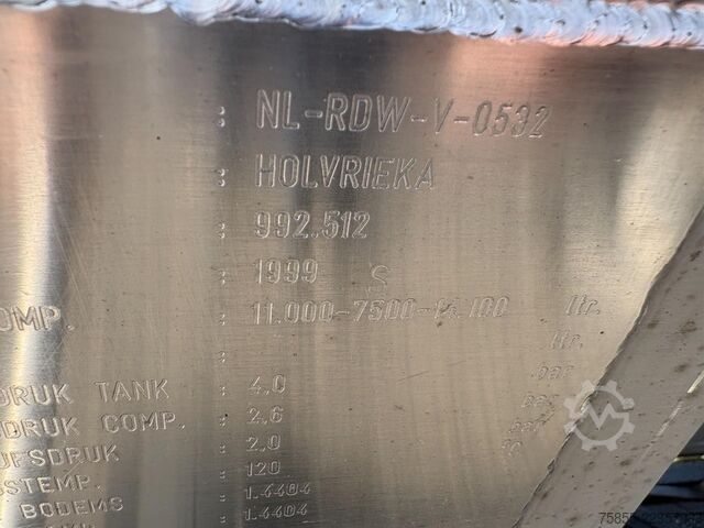 Tartály Burg BPO 12-27 ZGZXX 32600 Ltr / 3 Kammer / Chemie L...