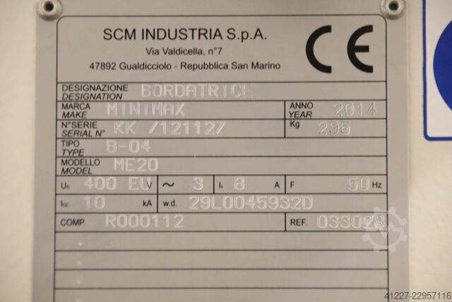 Plaqueuse de chants Holzkraft SCM Minimax ME 20