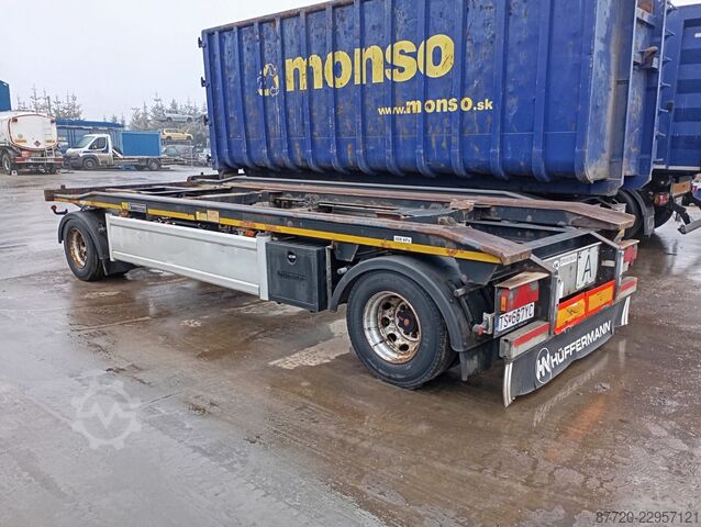 Remorcă container ABROLL Hüffermann HAR 18.70