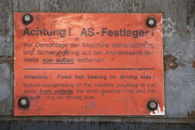 DC motor 6.5 kW WIRE Hübner GLF 100/13 TDP 0,2 T-4