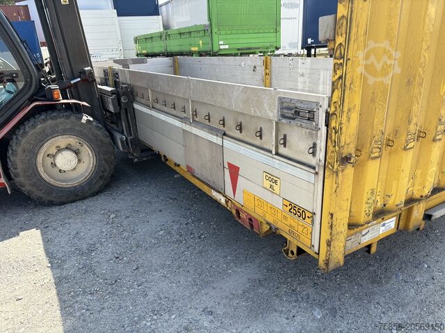 Intercambiar cuerpo abierto Krone Baustoff Wechselbrücke 7,45m Türen