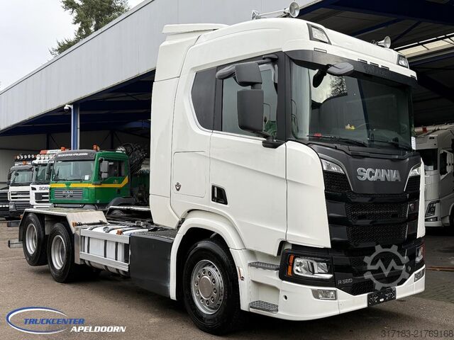 Kabinli şasi Scania R580 V8 NGS Retarder, 9000 kg Vooras, PTO, 6x2 ...