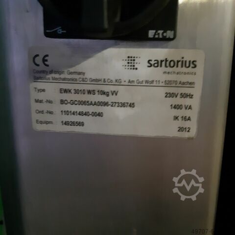 Kontrolna skala kaiša SARTORIUS EWK 3010 WS 50-10000g