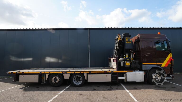  DAF XF 460 6x2 flatbed truck with Palfinger PK 5000...