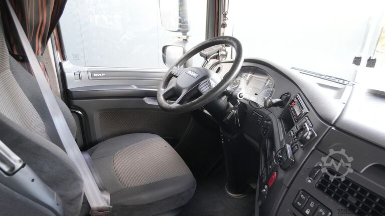  DAF XF 460 6x2 flatbed truck with Palfinger PK 5000...