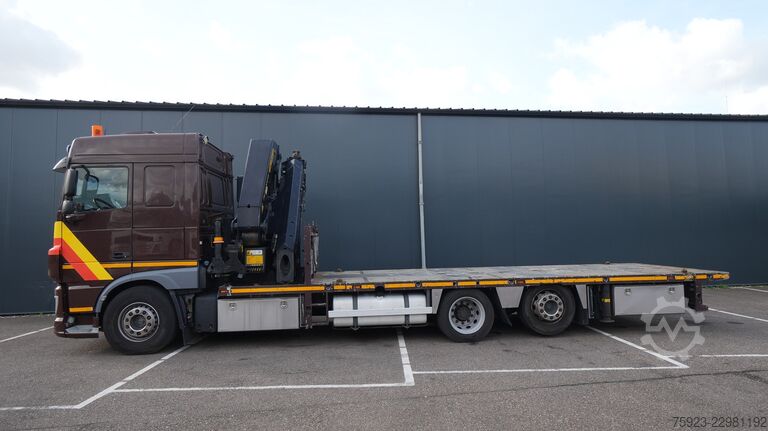  DAF XF 460 6x2 flatbed truck with Palfinger PK 5000...