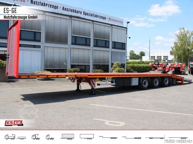 Semirremolque con plataforma de trabajo ES-GE 3-Achs Megatrailer, hydr. Heckabsenkung