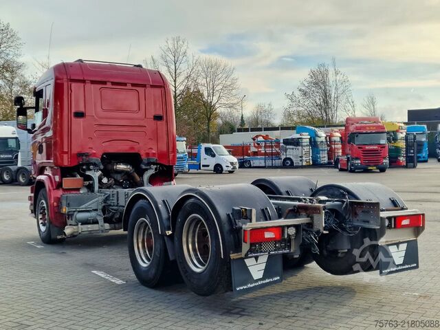 Chassi med hytt Scania R520 V8 6x2 Chassis - 4.50 WB - Euro 6 - Full air
