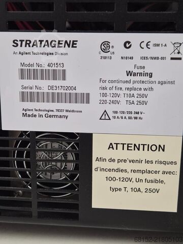 Système PCR en temps réel Agilent Stratagene MX3005 Agilent Technologies MX3005