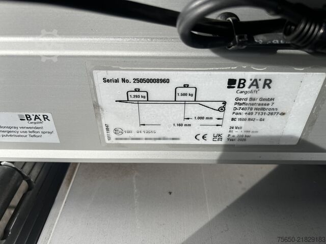 Rimorchio con telaio Möslein BDF  Tandem- BDF- Wechselanhänger - Ladebordwand