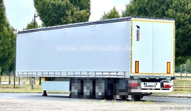 Open semitrailer with tarp SCHMITZ CARGOBULL SCB S3 Lift Achse Edscha Hubdach