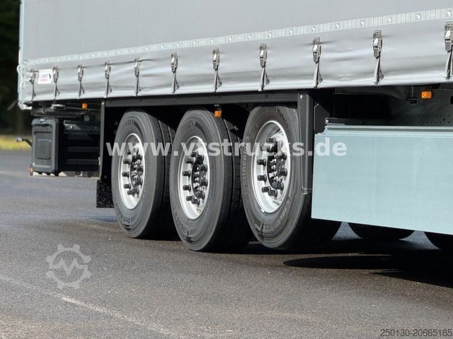 Öppen semitrailer med kapell SCHMITZ CARGOBULL SCB S3 Lift Achse Edscha Hubdach