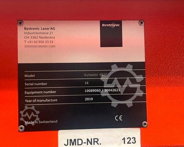 Automatisering voor lasersnijmachine Bystronic Byloader 4020