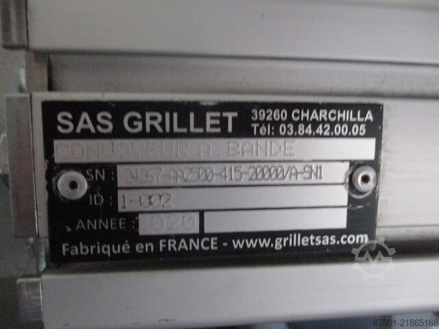 Szalagszállító szalagszállító szalagszállító SAS Grillet Förderband Transportband 2500x415mm  (3493)