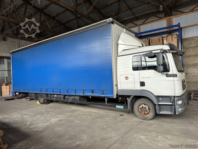 Platós teherautó ponyvával man TGL 12.250 Pritsche 4x2 BL, Motorschaden