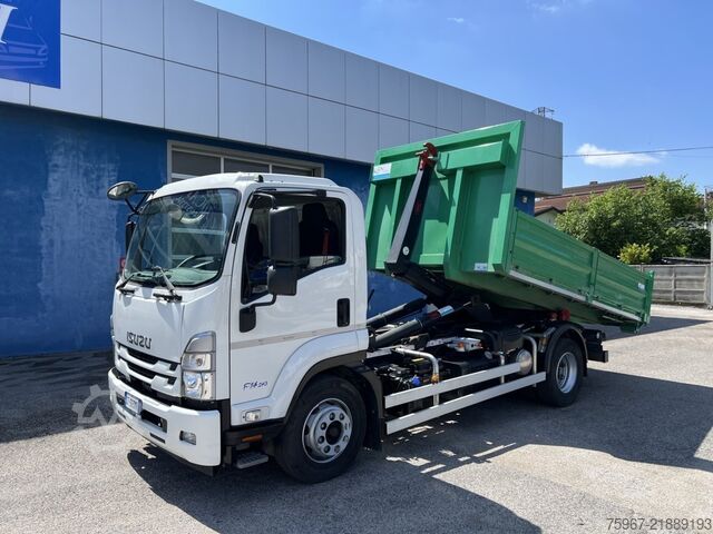 Kampós konténerszállító teherautó Isuzu F14 240