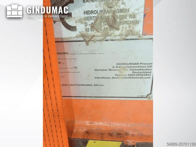 Hidraulična štampa HIDROLIKSAN PH4C 200T