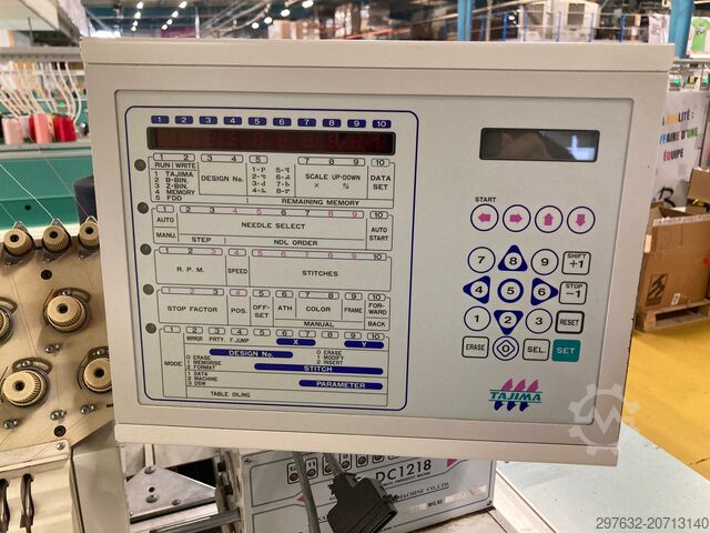 2 maşini de brodat Tajima cu 12/18 capete Tajima DC1212