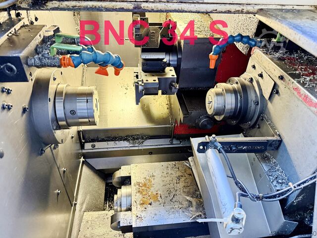 Strung CNC automat de strunjire cu încărcător de bare Miyano Citizen ( kein Traub Okuma DMG ) BNC 34-S Gegenspindel + JNC 45-T 2. Rev