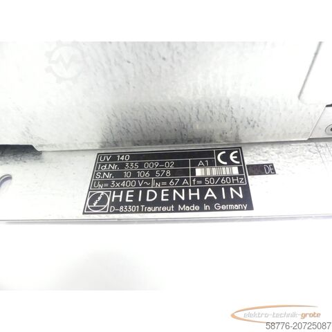 Component Heidenhain UV 140 ID 335 009-02 SN10106578 - generalüberholt m. 3 Mon. Gewährl.