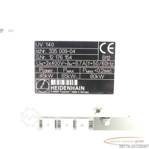 Component Heidenhain UV 140 Id. 335 009-04 SN:12176154 - generalüberholt mit 3 Monaten Gewährleistung-