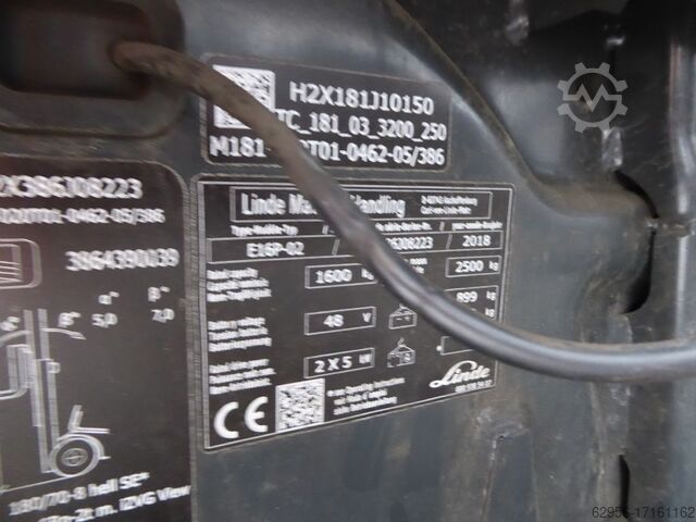Elektrische vorkheftruck 3 wielen Linde E16P-02